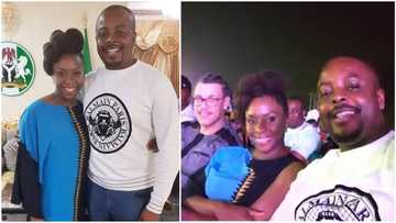 Trending photos of award-winning novelist Chimamanda Adichie and husband at event in Akwa