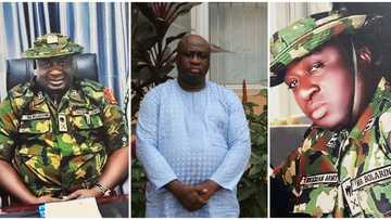 EFCC arrests fake army general who forged Buhari's signature for N270m grant, shares pictures of suspect