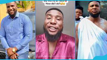 "U be Ghanaian joor": Nollywood Actor, Mike Uchegbu speaks Twi fluently, stuns many