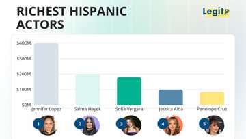 The 15 richest hispanic actors list is led by Sofía Vergara, whose fortune came from TV syndication