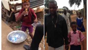 Man stops small boy hawking on the street, takes him home and this happens (photos, video)