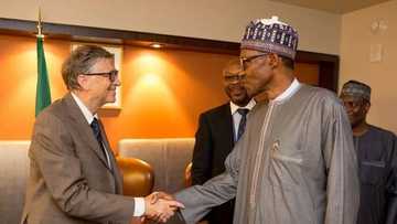 President Buhari hosts Bill Gates, Dangote to dinner (video)