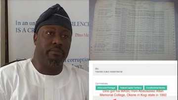 Revealed! Dino Melaye allegedly has just 3 credits in his WAEC result (Photo Evidence)