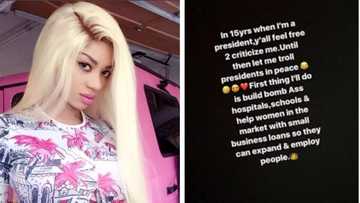 Female singer reveals presidential political ambition, unveils manifesto
