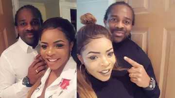 See how happy newly-wed Laura Ikeji is beside her handsome husband (photos)