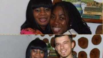 Gobe! Oyinbo man buries Nigerian wife without informing her family (photo)