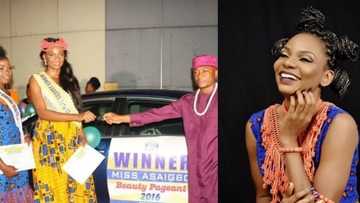 Nigerian beauty queen locked in Kirikiri prison for allegedly duping people of N7.5 million (Photos)
