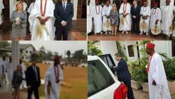 British High Commissioner visits Obi of Onitsha as IPOB laments plans to sell Biafra (photos)