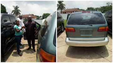 You won't believe what Abia state governor did to a pregnant commercial bus driver (photos)