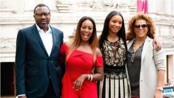 Billionaire oil mogul Femi Otedola spotted dancing with his pretty daughters in new video