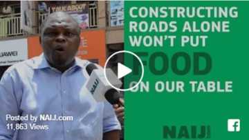 Constructing roads will not put food on our table - Nigerian man laments (Video)