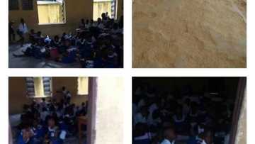 National shame? Pupils of oil rich Nigerian state sit on concrete floor for lectures (photos)
