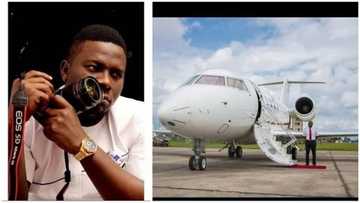 Nigerian man shares beautiful photos after private jet ride with Bishop Oyedepo