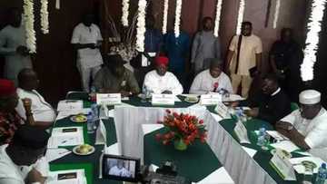 Just in: Nnamdi Kanu holds first meeting with 5 south-east governors in Enugu state