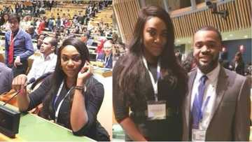 Former MBGN Isabella Ayuk shares dazzling pictures as she attends United Nations Youth Assembly