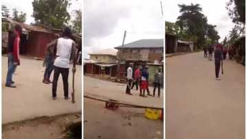 IPOB members at Nnamdi Kanu's house claim Nigerian army still shooting at them (video)