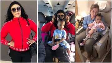 Actress Mimi Orjiekwe flies her daughter and nanny to Seychelles and Dubai for vacation (photos)