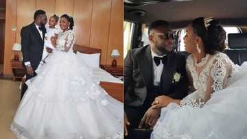 4 years after their traditional wedding, actors Tchidi Chikere and Nuella Njubigbo walk down the aisle
