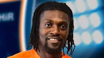 Popular footballer Emmanuel Adebayor announces the adoption of his first son (photo)