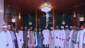 Shugaba Buhari ya gana da mallaman addini Musulunci a ofishin sa dake Abuja (hotuna)