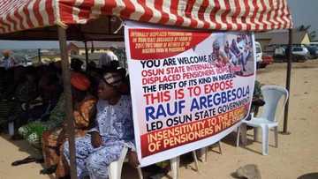 Strange! Pensioners in Osun state open IDP camp for members