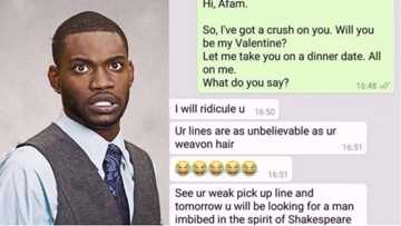 Interesting conversation between a lady and her crush who she asked to be her valentine