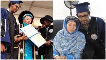 Sani Abacha's youngest son Mustapha graduates from his mother's university in Niger Republic (photos)