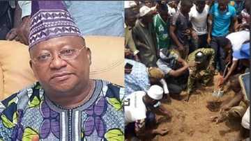 BREAKING: Senator Isiaka Adeleke buried amid tears