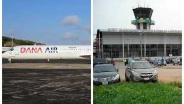National disaster averted: car nearly collide with dana plane carrying 157 passengers on airport runway