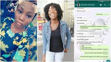 Nigerian lady shares chat with man who insulted her for rejecting him (photos)