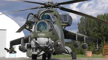 Boko Haram: Yayinda Buhari ya je ganawa da Trump, sabbin jiragen yaki Mi-35M guda biyu sun shigo Najeriya