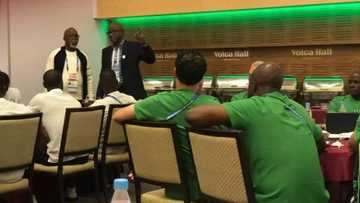 Former Super Eagles star meets with Nigerian team, reveals what he told them ahead of match with Iceland