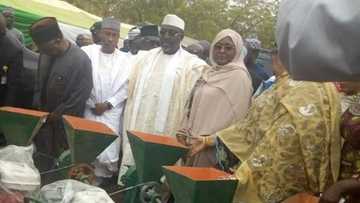 Hotuna: Aisha Buhari tare da Matan Gwamnonin Arewa 19 sun hallarci taron bada tallafi a Katsina