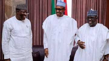 Buhari meets Ekiti APC governorship candidate (photos)