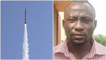 Brilliant Nigerian man invents, designs first ever solid fuel rocket, he is 28-year-old (photos)