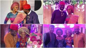 Banky W, Adesua, Ebuka and others storm lavish traditional wedding of actress Zainab Balogun (photos)