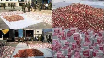 Sojojin Najeriya sun kama Tireloli makare da alburusai 300,000 da suka nufo Najeriya (Hotuna)