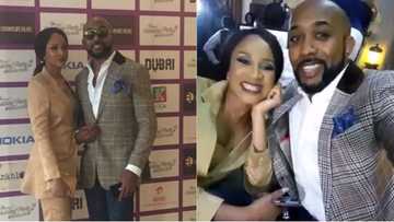 Banky W and Adesua Etomi step out to an event as a couple for the first time (photos)