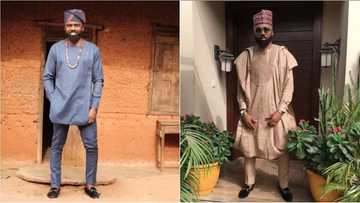 Noble Igwe’s followers slam him over his alleged father’s mud house in the village (photos)