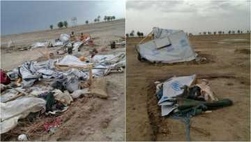 Ruwan sama kamar da bakin kwarya ya yi ‘Gyara’ a sansanin yan gudn hijira (Hotuna)