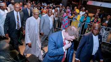 BREAKING: President Buhari arrives in New York, to address world leaders (photos)