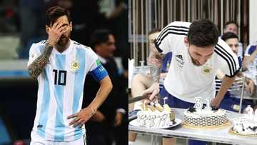 Messi gets birthday cakes from Argentina players ahead of match with Super Eagles