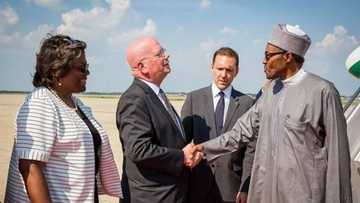 Photo News: Buhari Lands In Washington DC