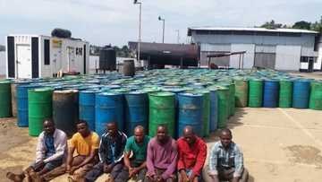 7 arrested as Navy seizes 520 drums of illegally refined diesel worth N24m