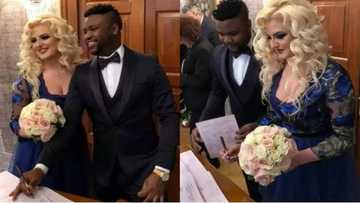 Nigerian big boy Samuel Afolabi weds his foreign girlfriend in Europe (photos)