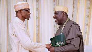 Okorocha meets Buhari in Daura (Photos)