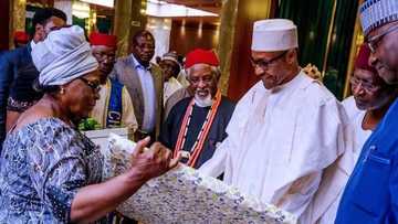 Buhari receives family of late former vice president Alex Ekwueme in Aso Rock