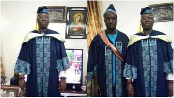 Historical moment as 48-year-old Aare Gani Adams graduates from LASU with a degree in political science (photos)