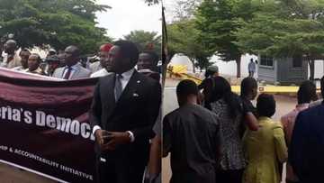 Ekiti election: Coalition of Civil Society organisations protest at US embassy in Abuja