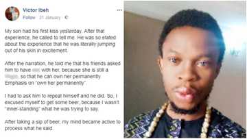 After sharing first kiss with his lover, check out what this young guy plans to do to his girlfriend so she won’t dump him